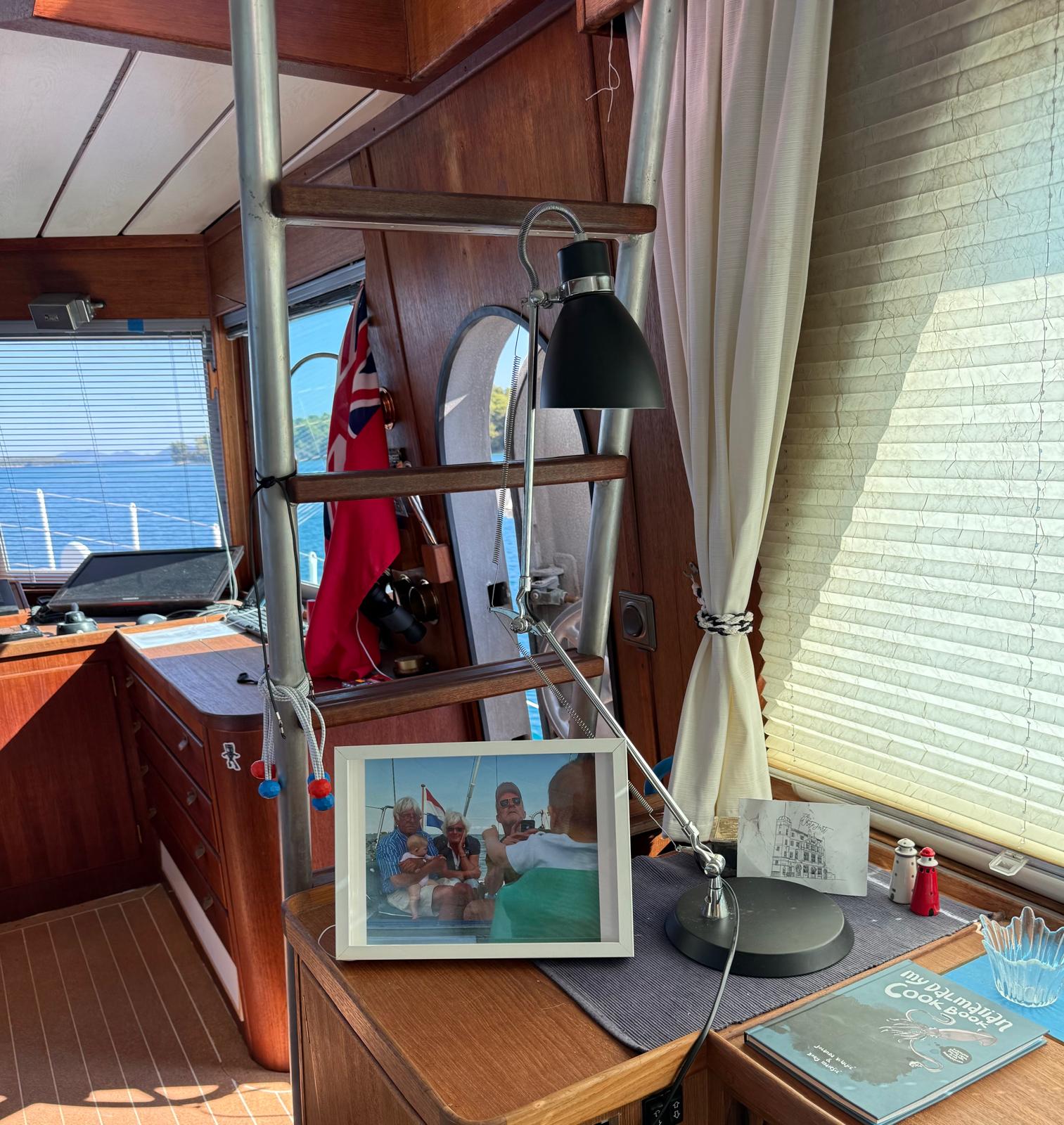 TC Grace alongside, Zadar — dawn preparations.