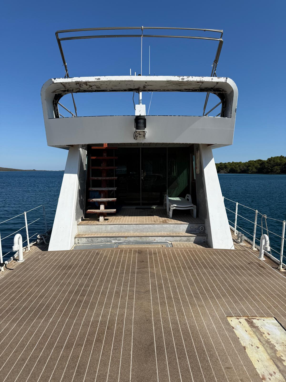 Stern view of TC Grace showing her working deck